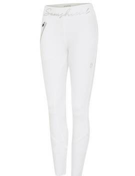 pantalones blancos competición equitación mujer tipo leggins samshield tessa