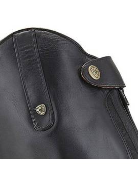 detalle superior botas equitación hombre altas con cordones negras ariat heritage