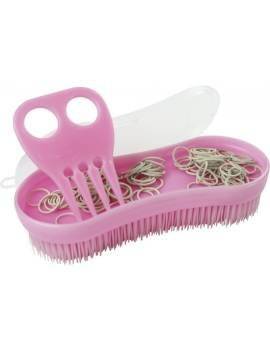MAGICBRUSH con gomas para crin rosa