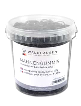 cubo gomas de trenzar caballo negras waldhausen