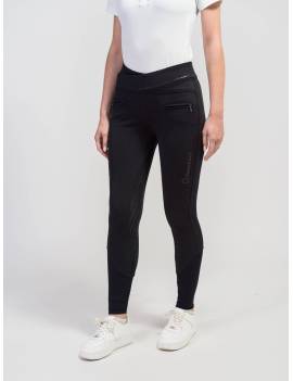 pantalón equitación mujer leggins impermeables de samshield color azul marino alpha winter