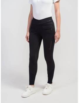 pantalón equitación mujer leggins impermeables de samshield color azul marino alpha winter