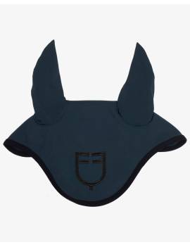 orejeras caballo azul marino equestro con borde negro