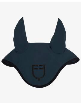 orejeras caballo azul marino equestro con borde negro