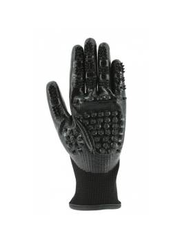 guantes goma pelo caballo negro