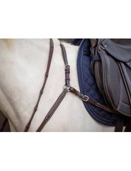 lateral pechopetral caballo correa cincha y puente ancho ikonic