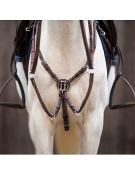 frontal pechopetral caballo correa cincha y puente ancho ikonic