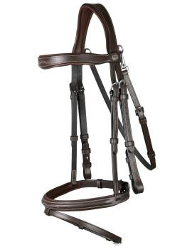 Cabezada de montar ahogadero con mosqueton de dyon working collection WOJBHA