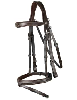Cabezada de montar ahogadero con mosqueton de dyon working collection WOJBHA