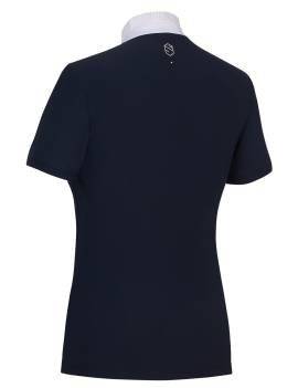 Espalda Polo de equitación para competición de SAMSHIELD modelo juliette color azul marino