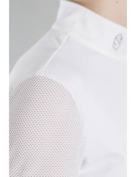 cuello y brazo Polo competición SAMSHIELD mod CELIE blanco