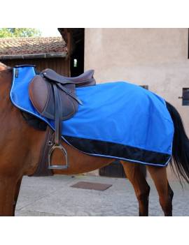 Manta Riñonera EQUITHEME 1200D azul y negro