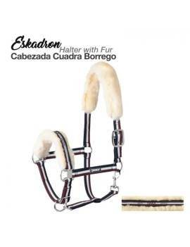 Cabezada de Cuadra ESKADRON con borreguillo a rayas