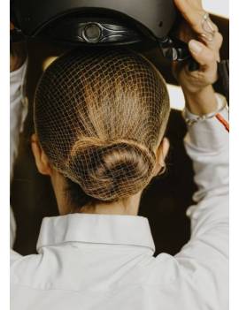 Red equitación para el pelo