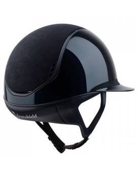 parte trasera Casco equitación visera ancha mujer brillante samshield con terciopelo
