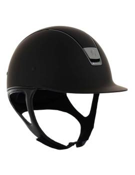 Casco equitación visera estrecha mujer negro samshield  5 swarovkies negro