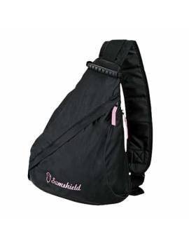 mochila bandolera casco samshield con rosa