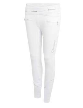 pantalón blanco competición equitación mujer leggins impermeables de samshield alpha winter