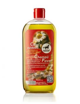 Champú LEOVET para caballos de capa clara con camomila