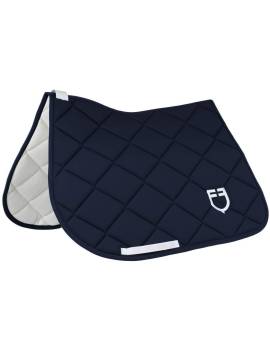 Mantilla EQUESTRO con logo ETH09052 AZUL MARINO con logo blanco