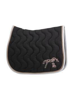 Mantilla PENELOPE LEPREVOST CLASSIQUE NEGRO BORDE DORADO