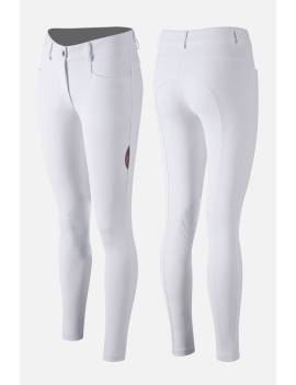 Pantalón de equitación ANIMO NAKITA competición blancos