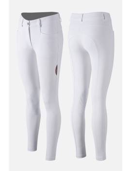 Pantalón de equitación ANIMO NAKITA competición blancos