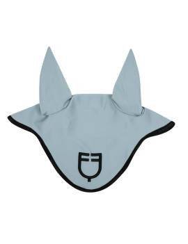 Orejeras caballo azul celeste con borde negro Equestro ETH09023LX
