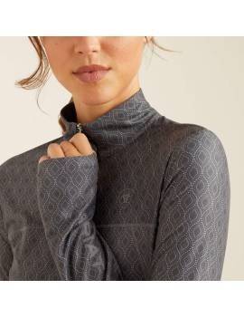 Sudadera ARIAT LOWELL 3.0 1/4 ZIP manga larga GRIS