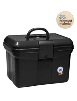 Caja de limpieza equitación negra waldhausen