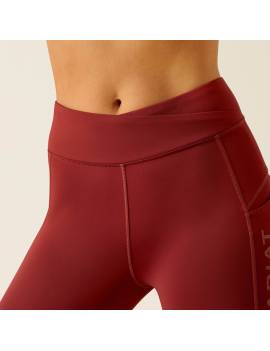cintura pantalón equitación tipo leggin mujer rojo bolsillo movil ariat avail