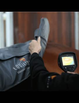 demostracion calor Manta masaje EQUILIBRIUM XL caballo