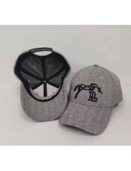 Gorra PENELOPE LEPREVOST GRIS LOGO NEGRO