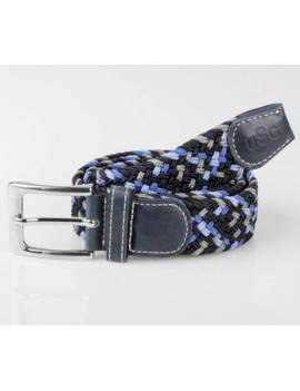 Cinturón USG BREEZY azul blanco y negro