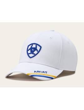 Gorra equitación ARIAT SHIELD PERFORMANCE blanca