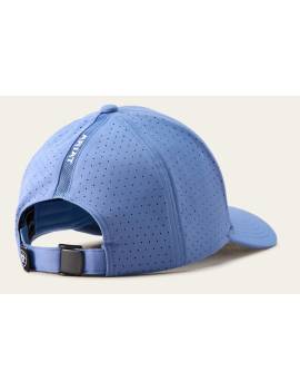 parte trasera gorra equitación ariat rejilla azul celeste