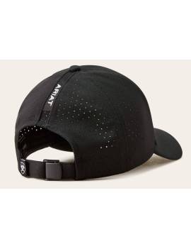 parte trasera gorra equitación ariat rejilla negra