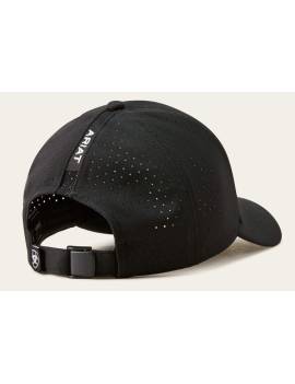 parte trasera gorra equitación ariat rejilla negra