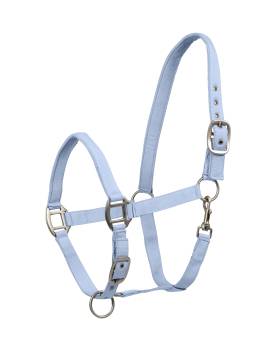 cabezada de cuadra caballo color AZUL CELESTE de WALDHAUSEN modelo SATIN