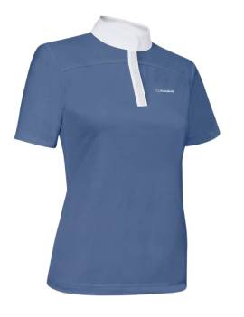 polo de concurso samshield modelo JEANNE azul celeste