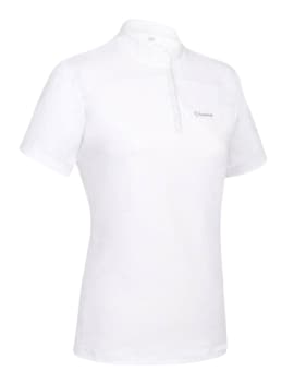 polo de concurso samshield modelo JEANNE blanco 2