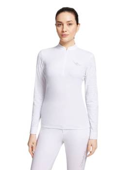 Polo de concurso SAMSHIELD ALOISE BOREAL manga larga blanco