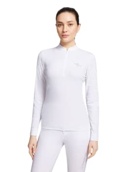 Polo de concurso SAMSHIELD ALOISE BOREAL manga larga blanco