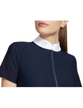 parte superior polo de competicion samshield aloise air azul marino
