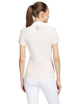 espalda mujer con polo de competicion samshield aloise air rosa
