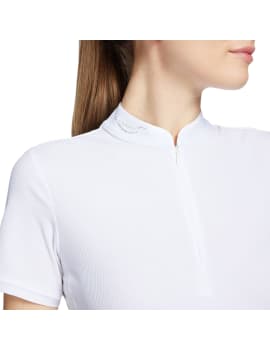 Parte superior polo de concurso samshield louane blanco