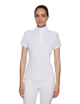 Polo de concurso SAMSHIELD roxy premium blanco
