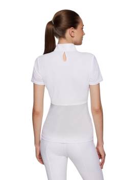 espalda Polo de concurso SAMSHIELD roxy premium blanco