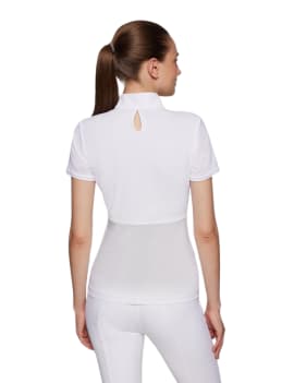 espalda Polo de concurso SAMSHIELD roxy premium blanco