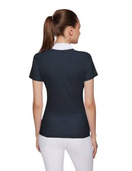 espalda Polo de concurso SAMSHIELD paloma manga corta SS25 azul marino